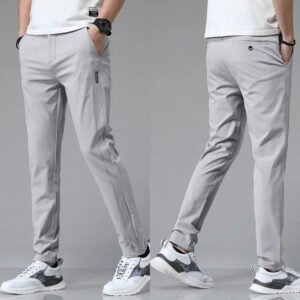 Helixoria Men's Slim Stretch Casual Pants C Golf & Sports