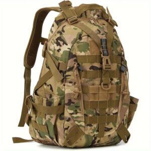 Helixoria 40L Tactical Backpack for Men Camping Hiking Backpacks Reflective Outdoor Travel Bags Survival Molle Climbing Rucksack Bag
